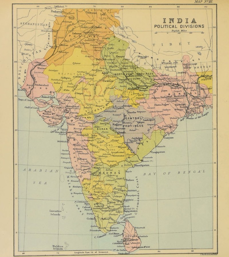■rffABU Jammu <rnaU /MTEveresI Bikaner Jo tsalmir SambhapL. PachJiodr, >. Balnii*• Pall Dewc M'Ahu Jleogarh [gxiriBil ■ Jdniftini JUmnafCutch. Daniol \ OmUiLNuKl' i. Sar^uM ' n. Chaibasa Mattinpur ~)%hh0tairdaipur ° \ i Ganppur C'ulfofCutch' Wandwa Ml*' x^Vcpura ‘Vit* — Dhulia ILajitnaiL jf&dqhaun earn Kampti_ B[RAR v cJ3asint BOMBAY IVhicacole MMiabuUSii i y imJ/uu: -Br/f/corv //)/>»//>•/' Gblcxmda. dharya \Sma( Ratruuitrt G/iiuiapnm trvfTrj UUafMir Cfiinchili \Brlyaim Guntur* I.anAa\ Jyji i K-irnul ^ M A. R A s Spry/ ' tJadfjutri [ell ore W Hotuiwar V Kaiuiapin' ‘madras^ Furuialfxtr, Jollarprt Laccad Islam C-ocitiii' ic«miu2i Umrfn e\yU 5 N^V Ratikalo (•c^AnuSL^ CattUjnoM - Pi lie Galled fonivfj** Ip] 4u da Lwgltmlr F.a*t 76 «*■ Grcorvricli A.vMhuite,a .T 'n*rt3iolan1^r.^J«