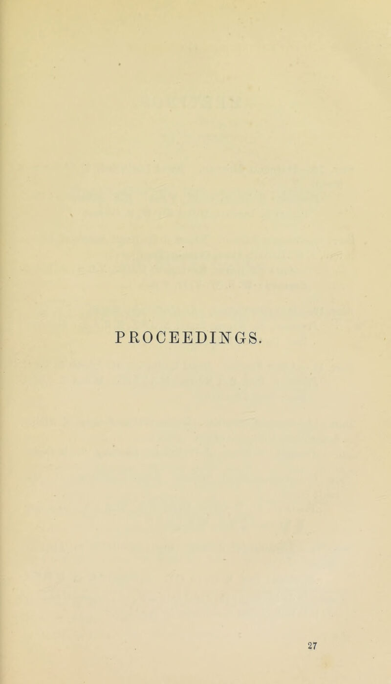 PROCEEDINGS.