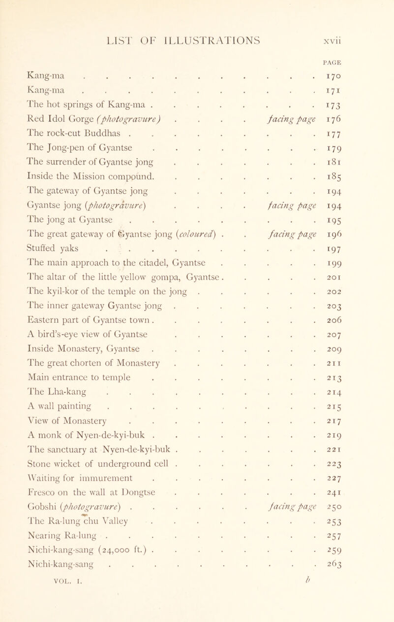 Kang-ma ........ • • • PAGE 170 Kang-ma ....... . I7I The hot springs of Kang-ma .... • • ♦ 173 OiOxgQ. (photogravure) facing page 176 The rock-cut Buddhas ..... 177 The Jong-pen of Gyantse .... 179 The surrender of Gyantse jong I8I Inside the Mission compound. 1—1 00 C-a The gateway of Gyantse jong 194 Gyantse jong {photogravure) facing page 194 The jong at Gyantse ..... 195 The great gateway of Gyantse jong {coloured) . facing page 196 Stuffed yaks ...... 197 The main approach to the citadel, Gyantse 199 The altar of the little yellow gompa, Gyantse. 201 The kyil-kor of the temple on the jong 202 The inner gateway Gyantse jong 203 Eastern part of Gyantse town .... 206 A bird’s-eye view of Gyantse 207 Inside Monastery, Gyantse .... 209 The great chorten of Monastery 2 I I Main entrance to temple .... 213 The Lha-kang ...... 214 A wall painting ...... 215 View of Monastery ..... 217 A monk of Nyen-de-kyi-buk .... 219 The sanctuary at Nyen-de-kyi-buk . 22 1 Stone wicket of underground cell . 223 Waiting for immurement .... 227 Fresco on the wall at Dongtse 241 Gobshi {photogravure) ..... • facing page 250 The Ra-lung chu Valley .... 253 Nearing Ra-lung ...... 257 Nichi-kang-sang (24,000 ft.) .... 259 Nichi-kang-sang ...... . • • 263 VOL. 1. h