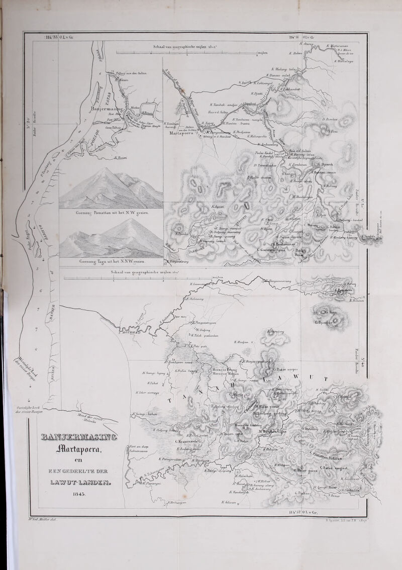 /ii A/ante. Schaal van acographisclic mijlen i5 i ranuui K. Bohari L\ Mtulan<j - it K Danau - sala/i <{m Siilttin 'TC^I.elU.oenqol 'Al Ldh/cambaP- K Tambah Moskee | •Jy AlToenkamt mR.au/au ■ Sr atv a IvJfa/taiiorAtt '.'Hat* » J gallon 'AAjR Kaï any Ca/,,,, ; fór»frttjke\be</r<i*/p1<ta/s h Somiatyin 1 * iX> DlM Racloe HxJnJ êjm-, è sjpvum, 0 Iv.'M...,-, .) 15 .*£$>' > . \C»> - ■K Goenonc Painatton uit liet N.AV tfezien. lotjiua Goenoiiu; Tao;a uit Tiet N^NAV^oezien ~\iiJJanqa4^>mfj on */£ Oedjoru/ 'K.TcIok - potAanian . Moenooc •Mocngot r o e nip pc 0 os lelijke loei Arr rivier Banjer. ,/L tioénjp, - Tj aluin Gddoiu AA Ocdj, ICPoïloC;,’., G. Kram» eaiüU 4< rvl (TCRttt/oiAyXy f- - t 'kré h /~K/S,(a,„a 'Tubocniaiii KAlanGi Ptilaih. •JUfakus P\ traruf- u/antj *mba mom. A( Kamlarijt K.Sdiean Jillrihani)• iïlnrtapomi, en E E>7 GEDEELTE BER LAVJ 1»45.