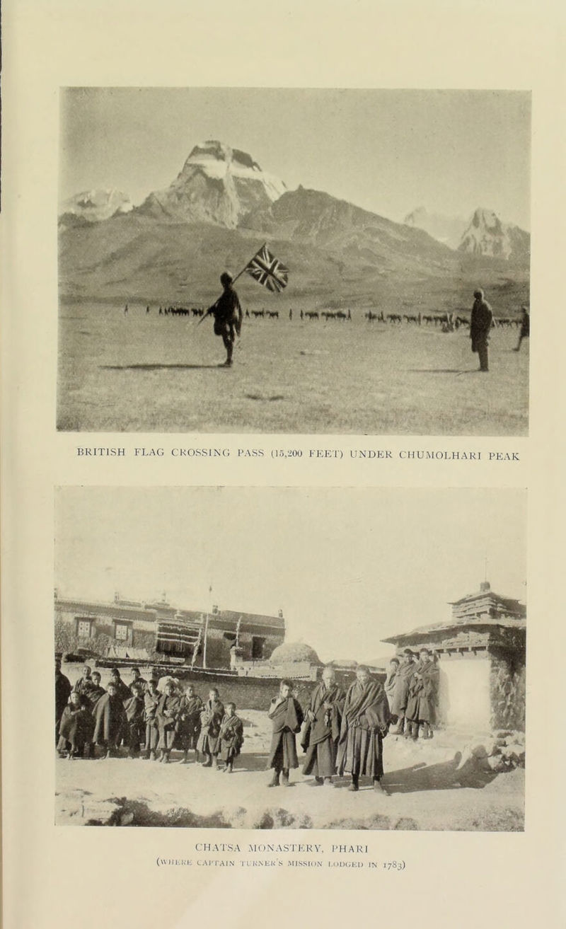 CHATSA MONASTKRY. PHARI (\VHi;Kli CAPTAIN Tl K.VEUS MISSION I.ODGE1) IN 1783)
