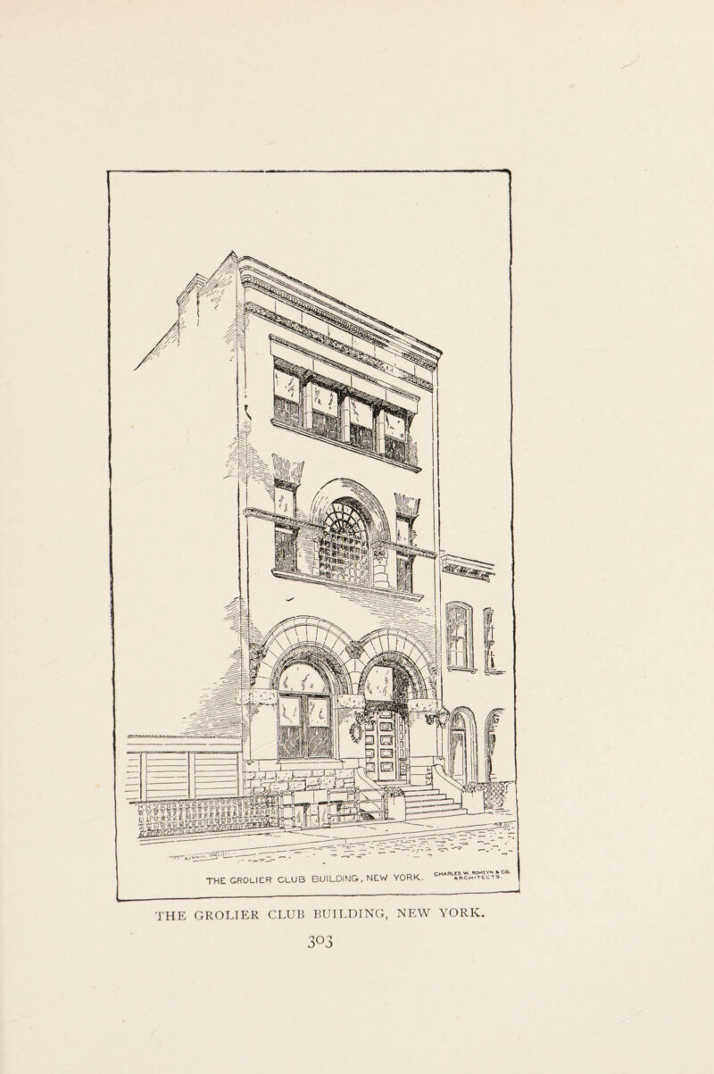 THE GROLIER CLUB BUILDING, NEW YORK.