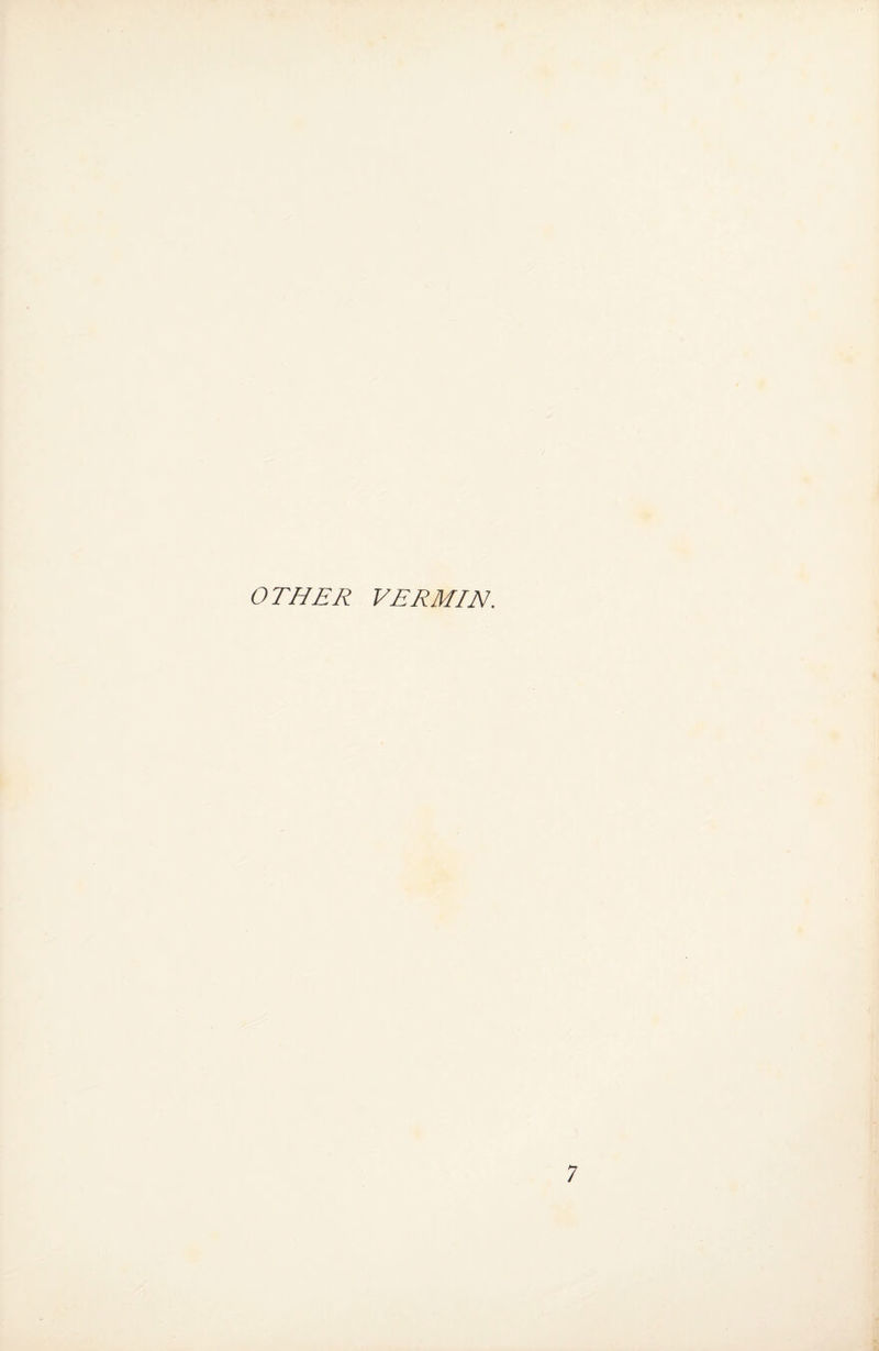 OTHER VERMIN.