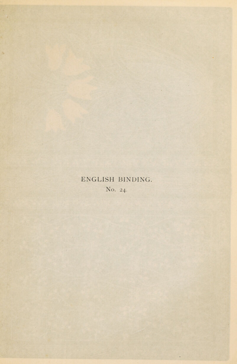ENGLISH BINDING.