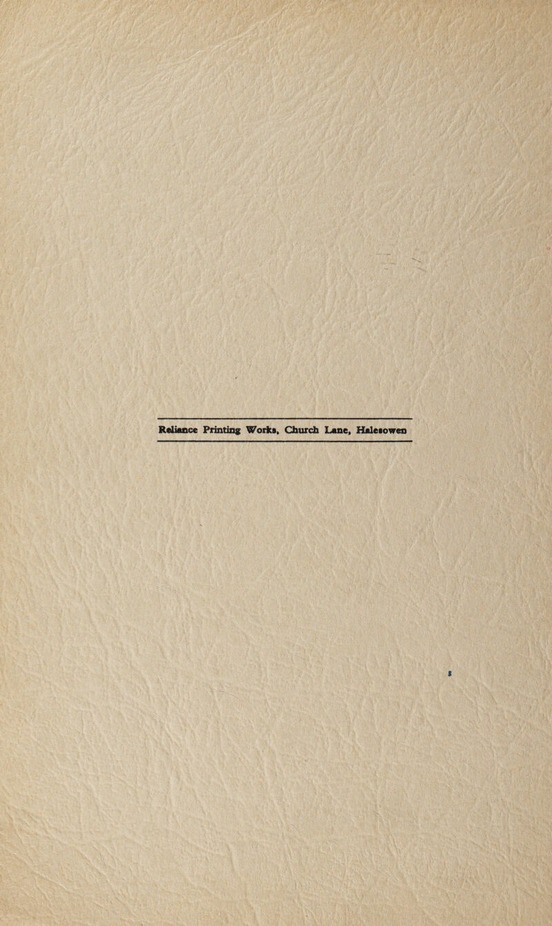 Reliance Printing Works, Church Lane, Halesowen