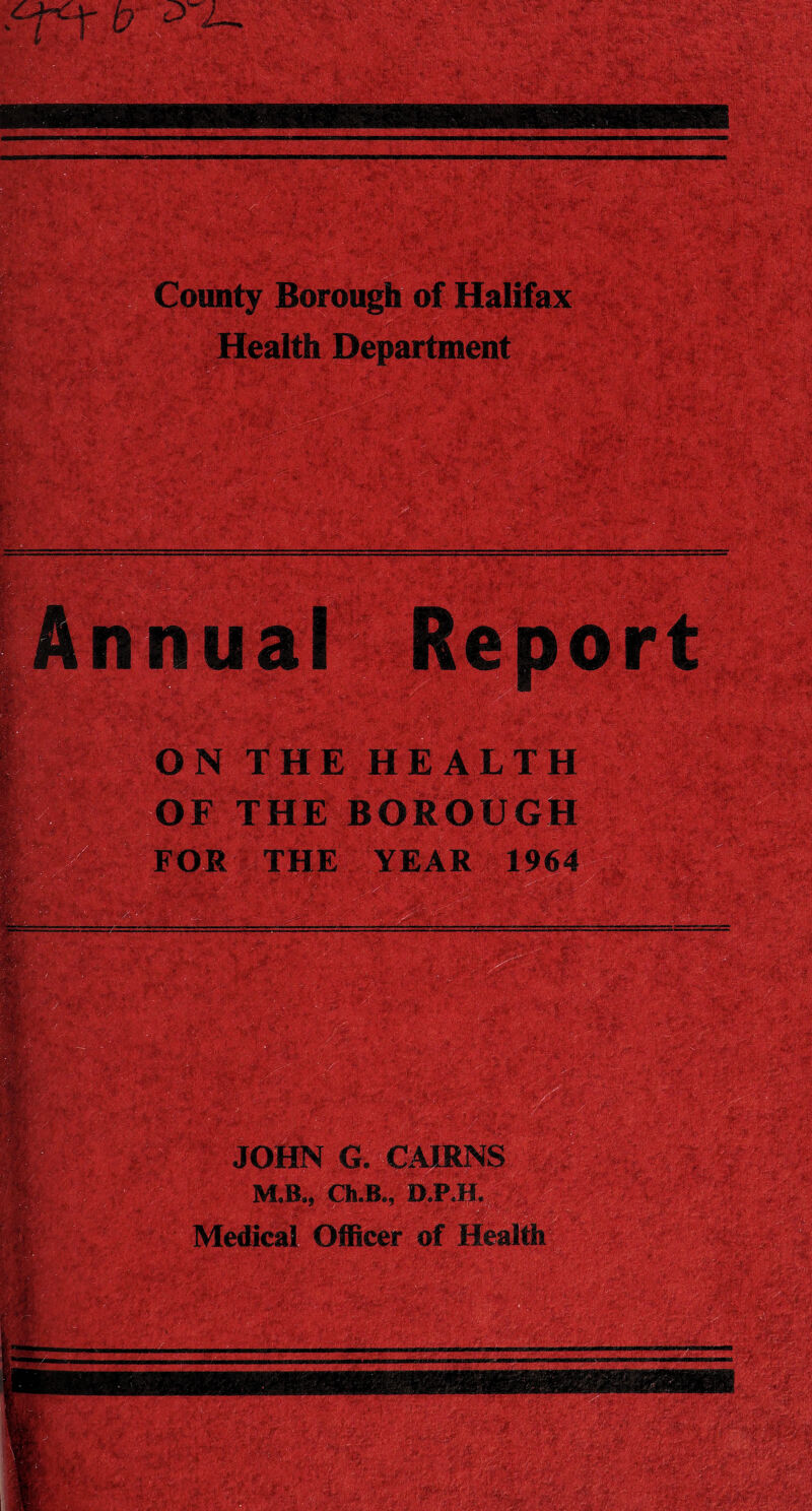 - County Borough of Halifax Health Department 'Mi.