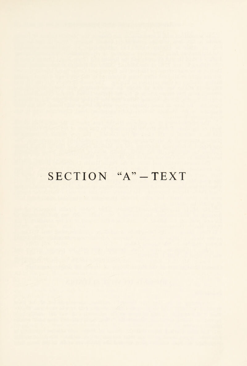 SECTION “A” — TEXT