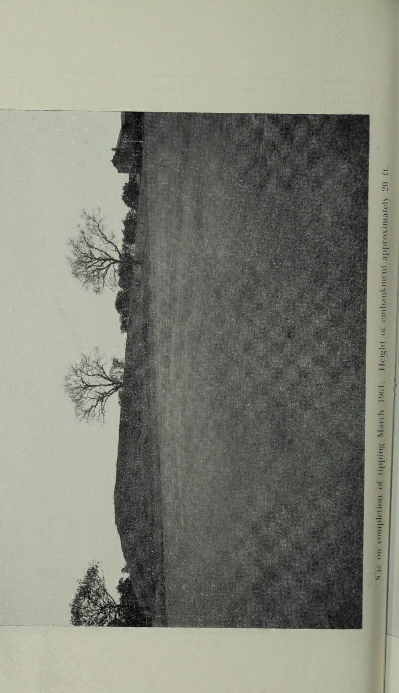 K- on onipU-iHm lipping March 19K1. Height of embankment approximately 20 ft