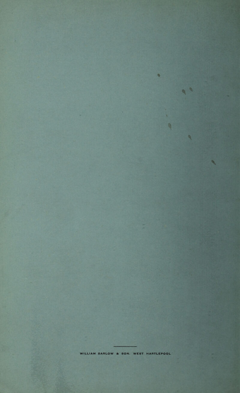 $ % WILLIAM BARLOW SON WEST HARTLEPOOL