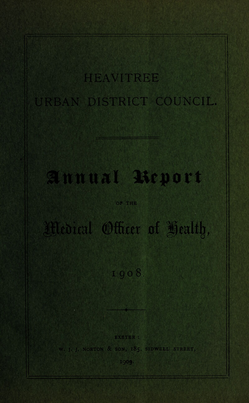 URBAN DISTRICT COUNCIL. :;CV' % >•' £ W llflil ipip r.' > ' un. Annual lfaj)ort