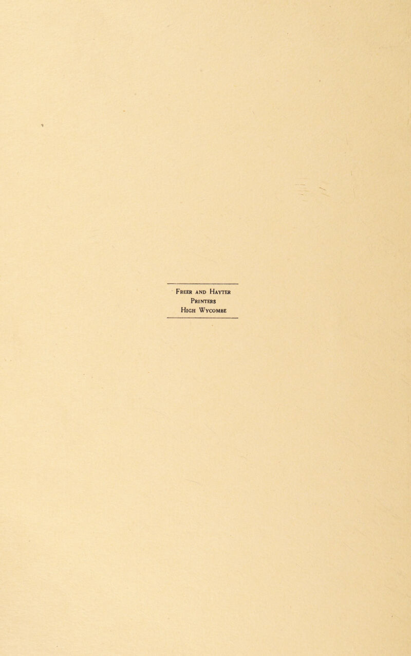 Freer and Hayter Printers High Wycombe