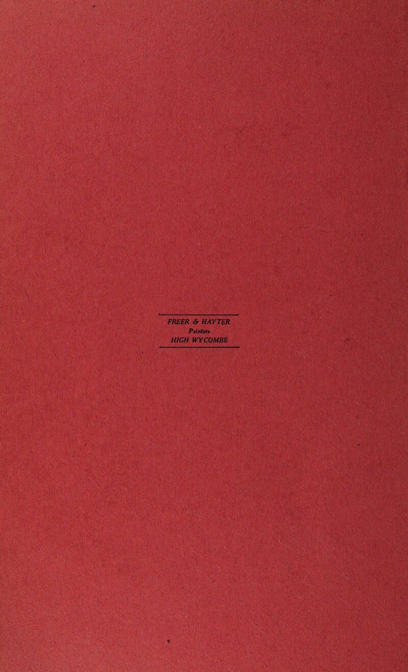 FREER & HAYTER Printers HIGH WYCOMBE