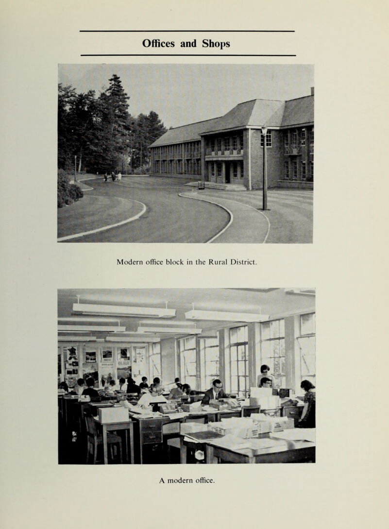 Modern office block in the Rural District. A modern office.