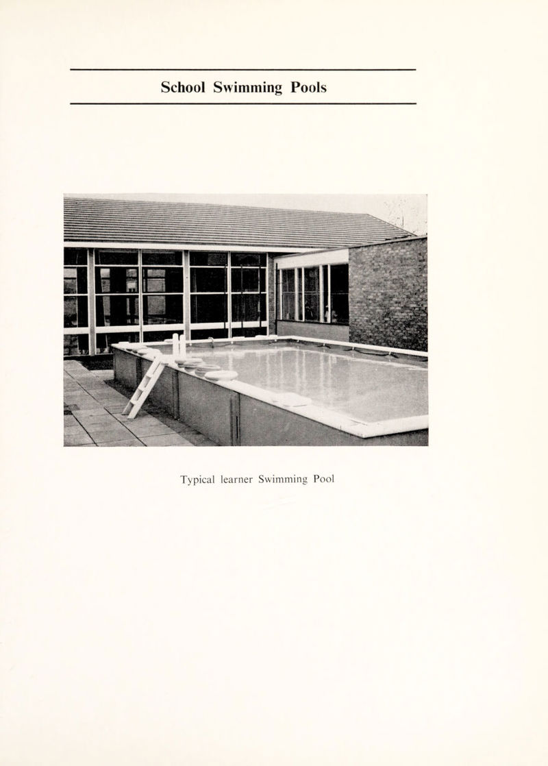 School Swimming Pools Typical learner Swimming Pool