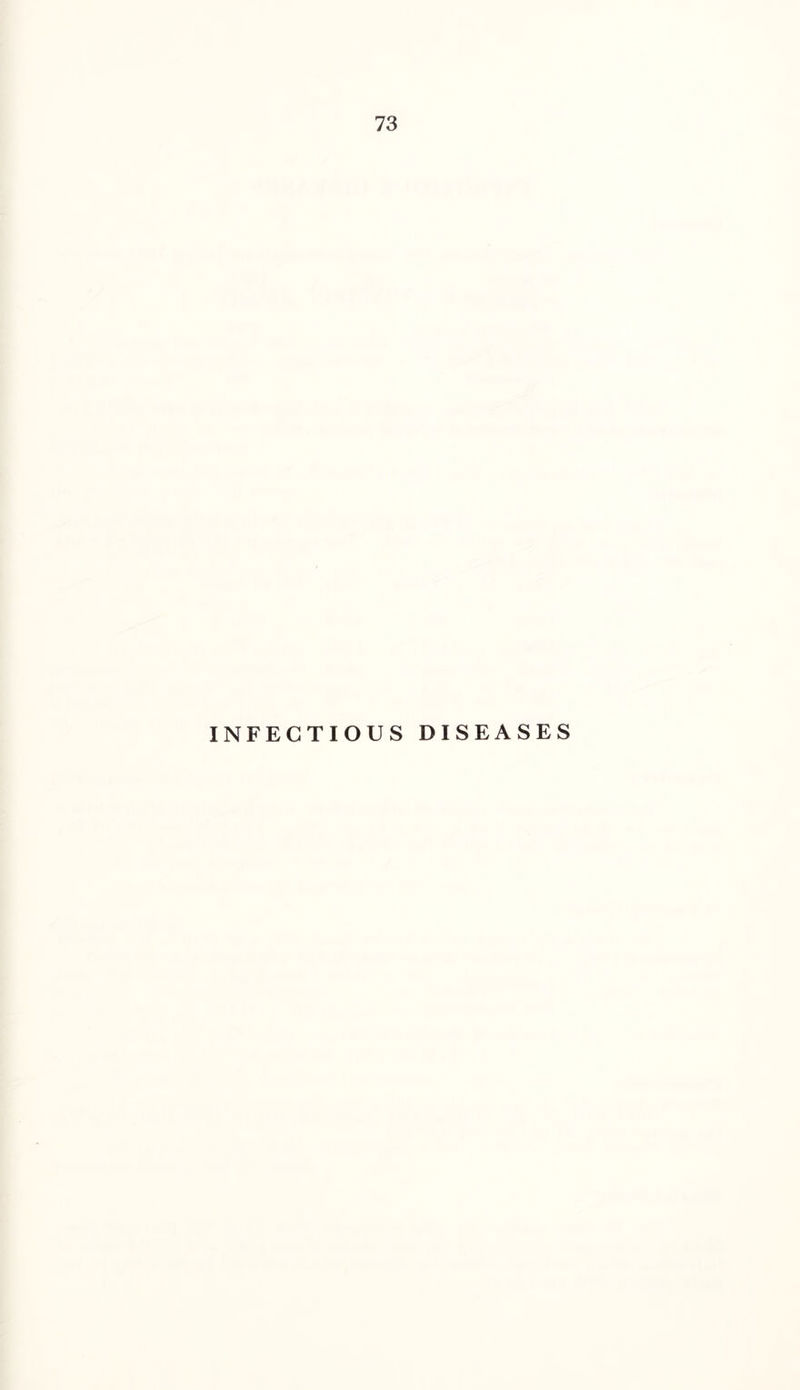 INFECTIOUS DISEASES