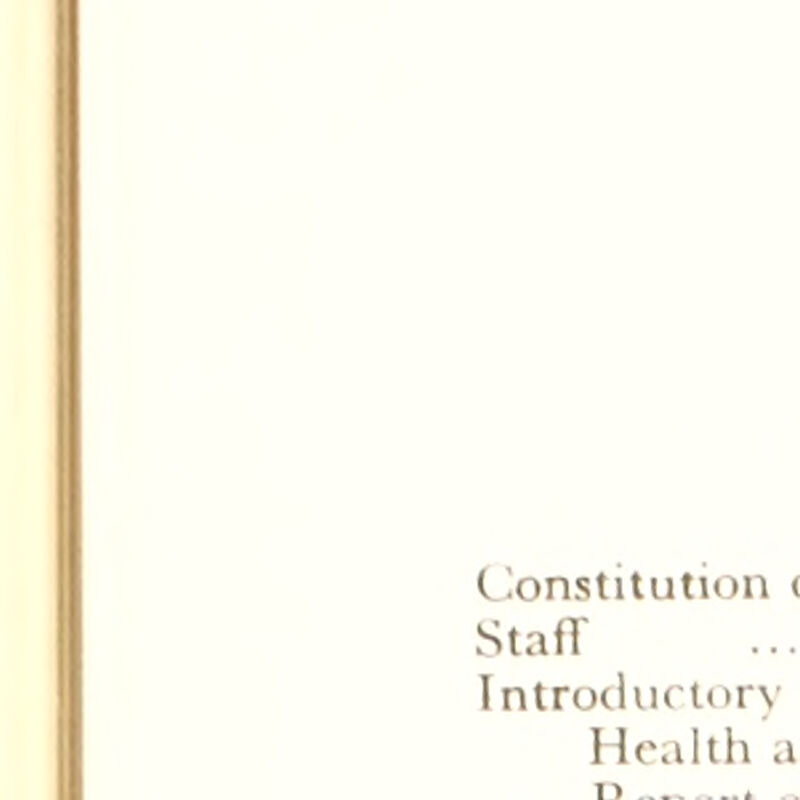 Constitution ( Staff Introductory Health a