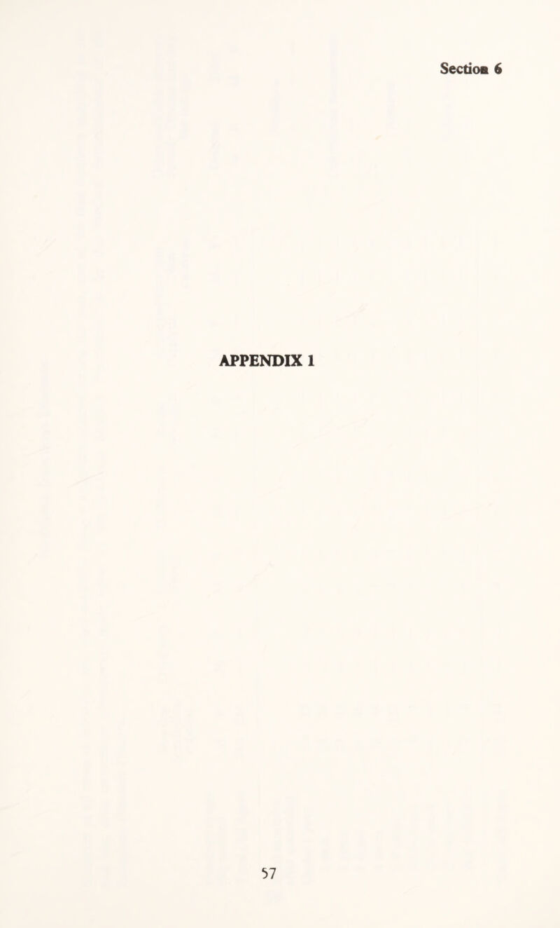 Section 6 APPENDIX 1
