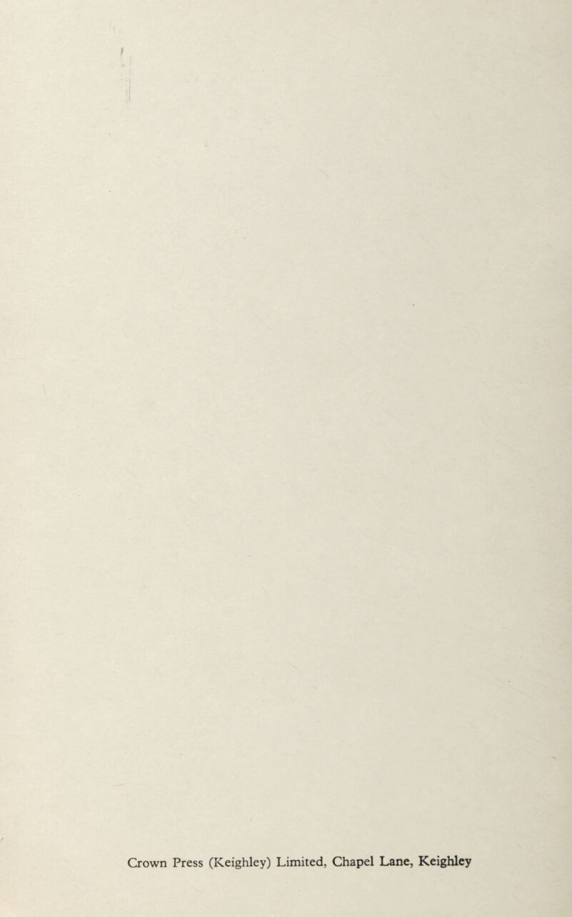 Crown Press (Keighley) Limited, Chapel Lane, Keighley