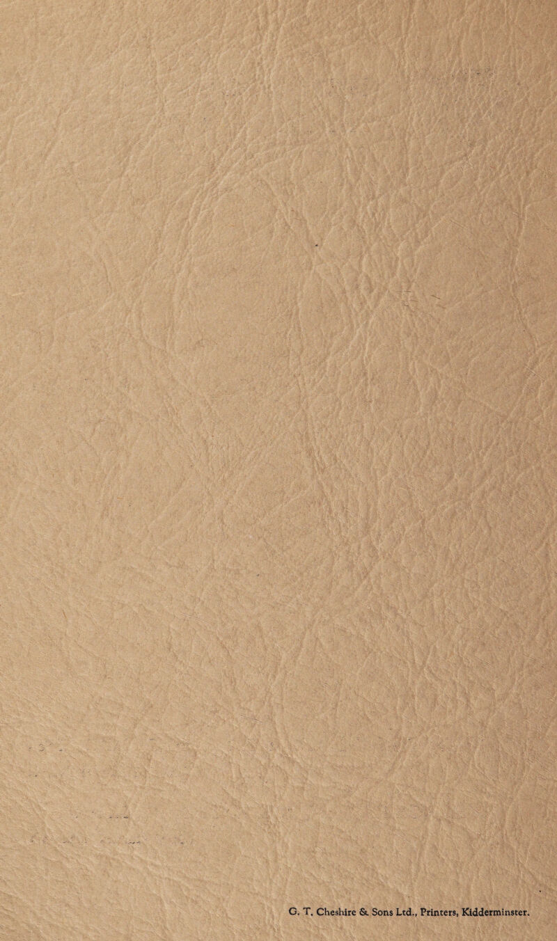 G. T. Cheshire & Sons Ltd., Printers, Kidderminster,