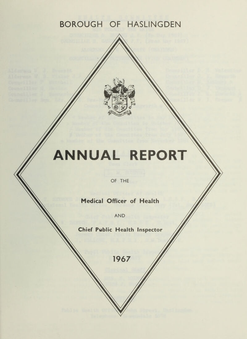 Medical Officer of Health Chief Public Health Inspector 1967