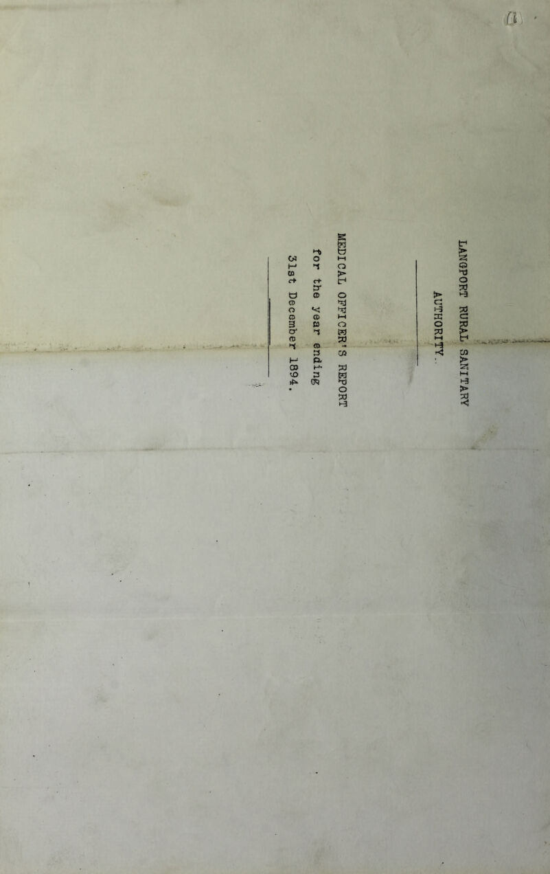 fi c-t» w 03 o 1—1 H* 1 O Cfl J> c+ c+ r* tr « O o CD *1 o *C CD CD i-t 3 P9 o o' *1 w CD 50 CD 3 03 H P- 03 H- w cO 3 w rf* w *-d • o >-3 c !-3 X o 23 LANGPORT RURAL SANITARY