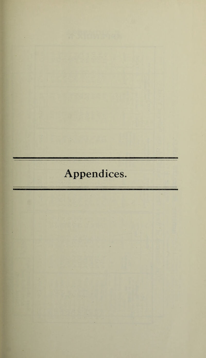 Appendices.