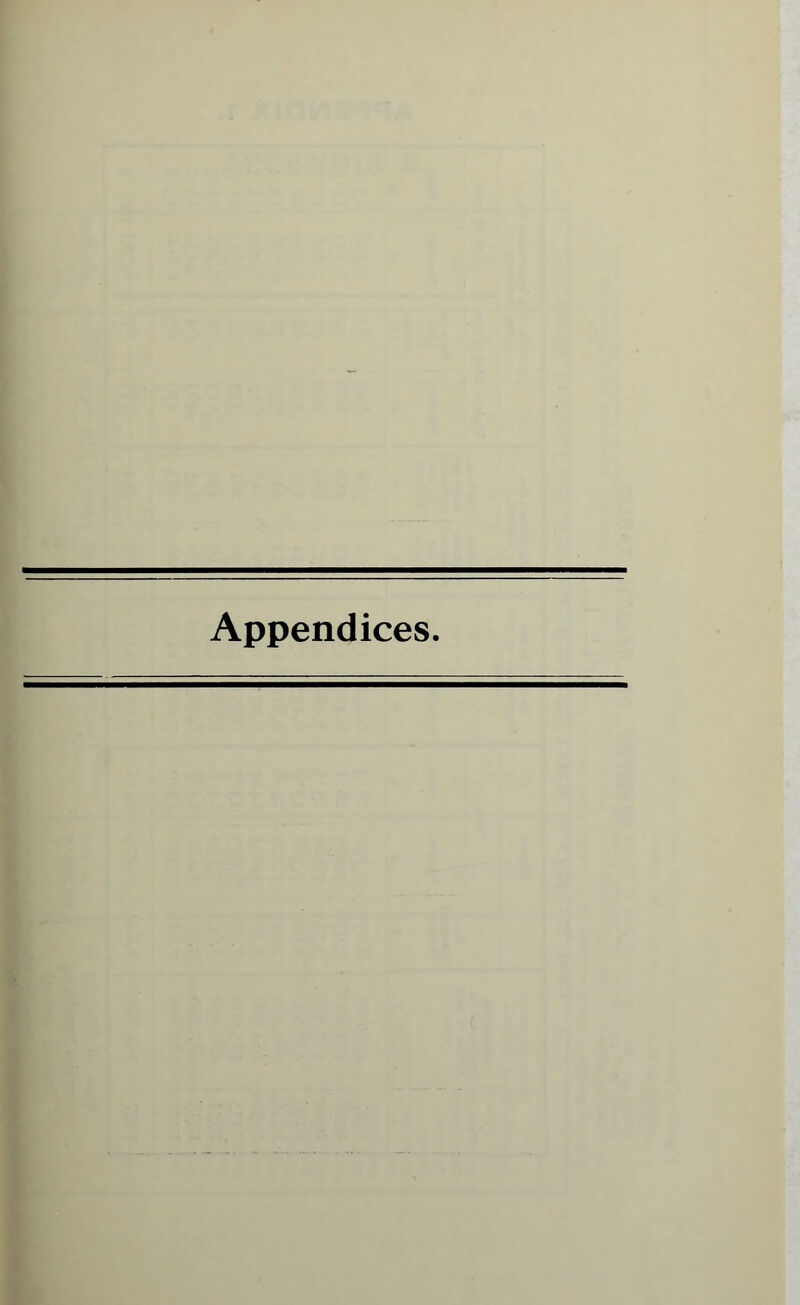 Appendices.
