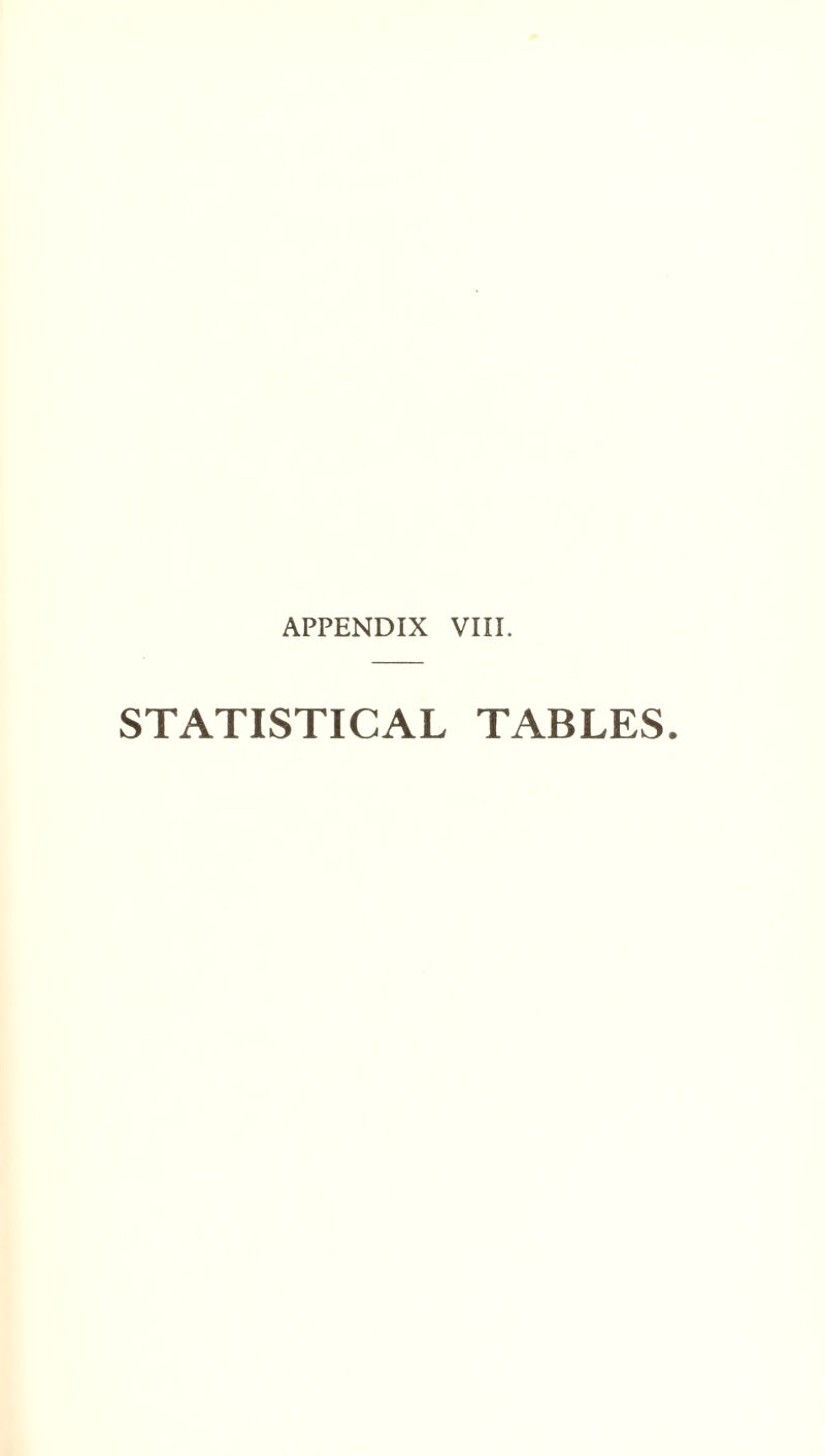 STATISTICAL TABLES.