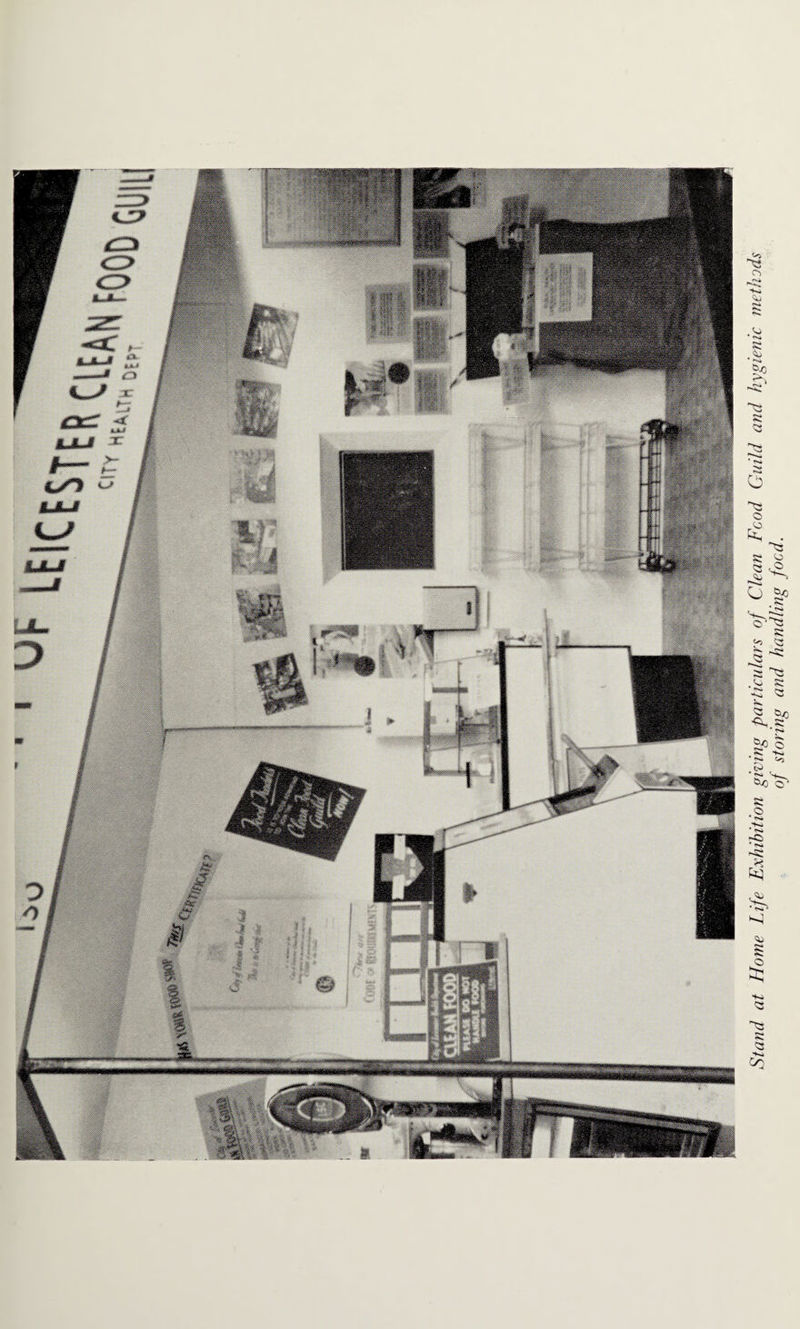 leiCESTe Stand at Home Life Exhibition giving particulars of Clean Food Guild and hygienic methods of storing and handling food.