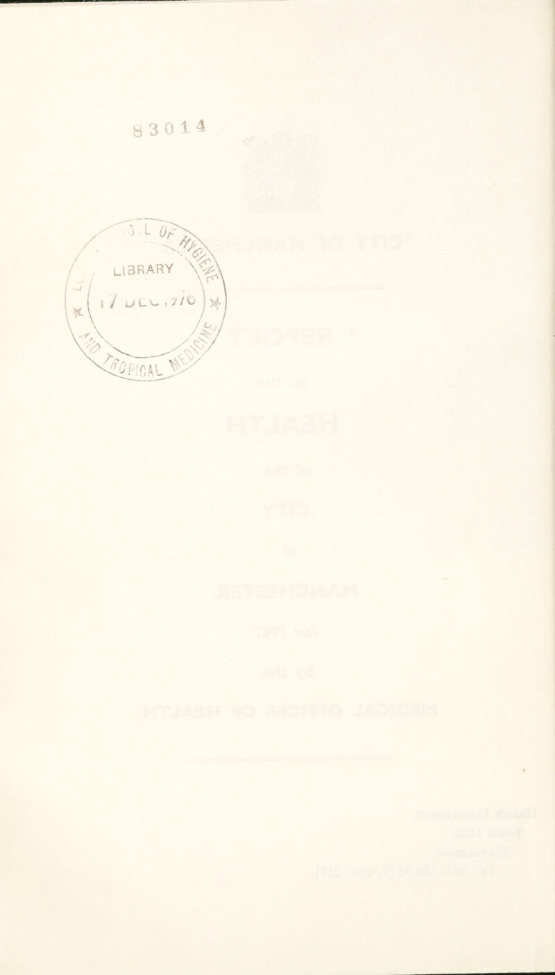 8 3 0 1 4 / J (Jf LI3RARY \V,, / \ S j l> L<~ .Y/t> I >4