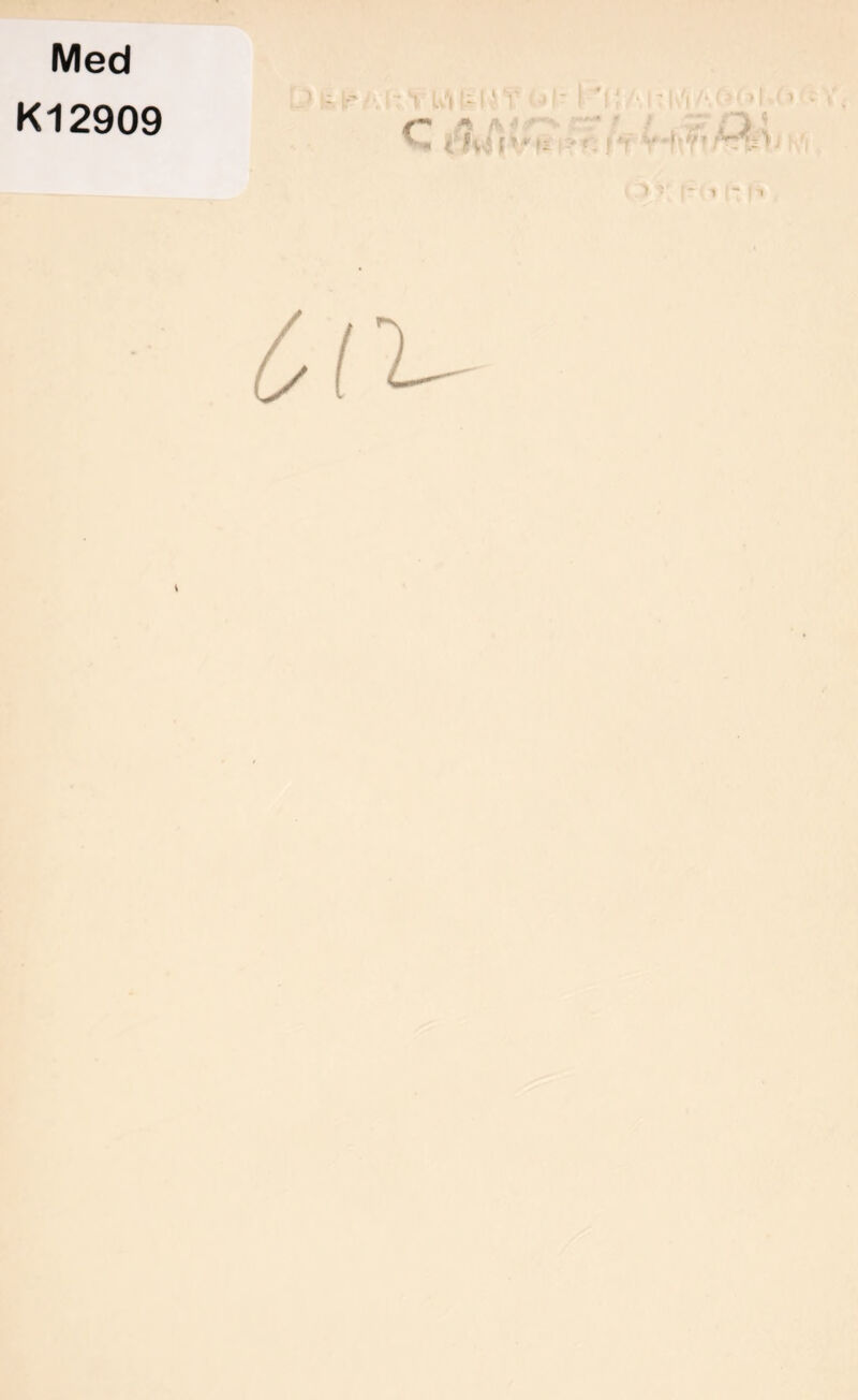 Med K12909 V > Kir 1 LV-i'V 'I- I ‘i: I' i\'r f -I <■> c ft •* ■ V. rlu i i1 tWIVn >-■>. )-r V•!(?'Mi>>h't * “> r r?< ’ i- h