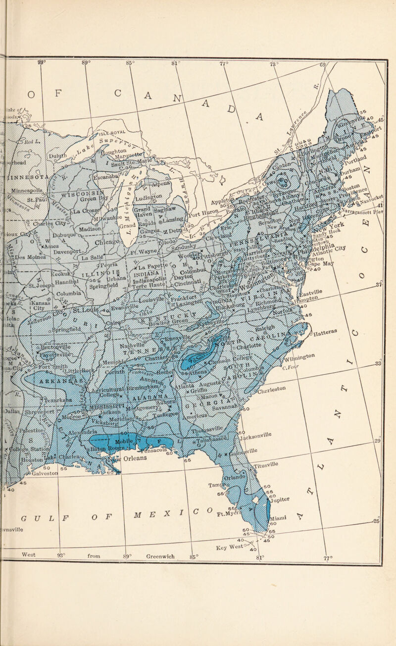 ! isLE-ROVAU SUP e>-. QUgbton i Sau^ Ste ^3 :.''y tnneapd 't,iidina Madtsotti Jngton \ ^ape May '^/•aO \ ioui^Qi' ubuquo 'VAmca Daven^ft, iffiDes Mpin^ (old v D^ytori £6^«KS_ ^HannibV Columbia 'i Iblao p^^'W i\n\iag C-FcAi- faburgi iSymiir: icUson' [nsacola Orleans (Titus' Galveston Qvlafi^ Tampfi;' 66 5^60 . ^ f\jup't.er 'Miami ;60 vnsville 40^ ’Westo West Greenisvich