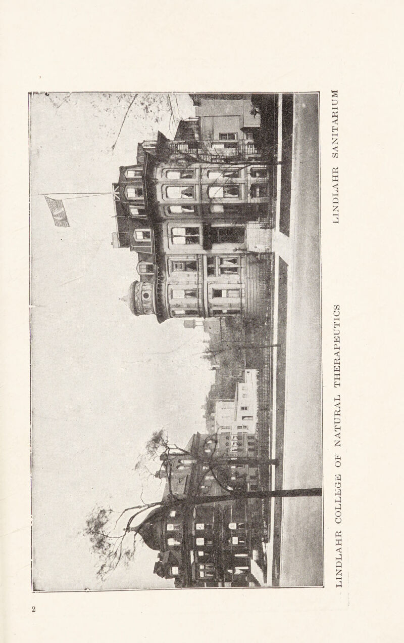 2 LINDLAHR COLLEGE OF NATURAL THERAPEUTICS LINDLAHR SANITARIUM