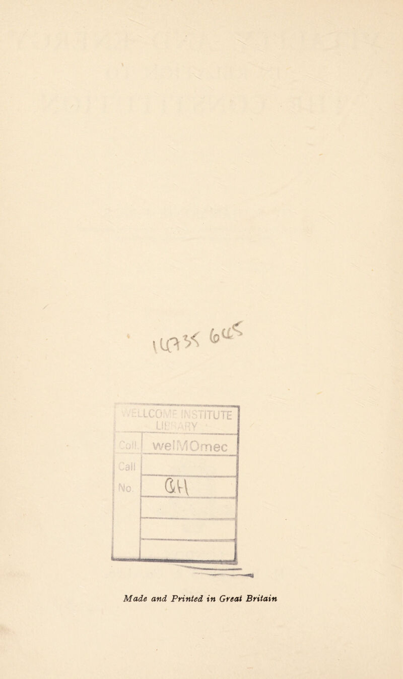 Made and Printed in Great Britain