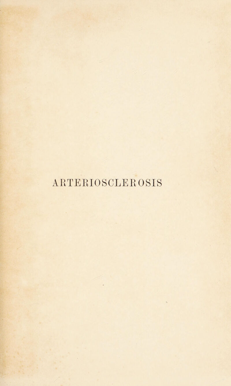 ARTERIOSCLEROSIS