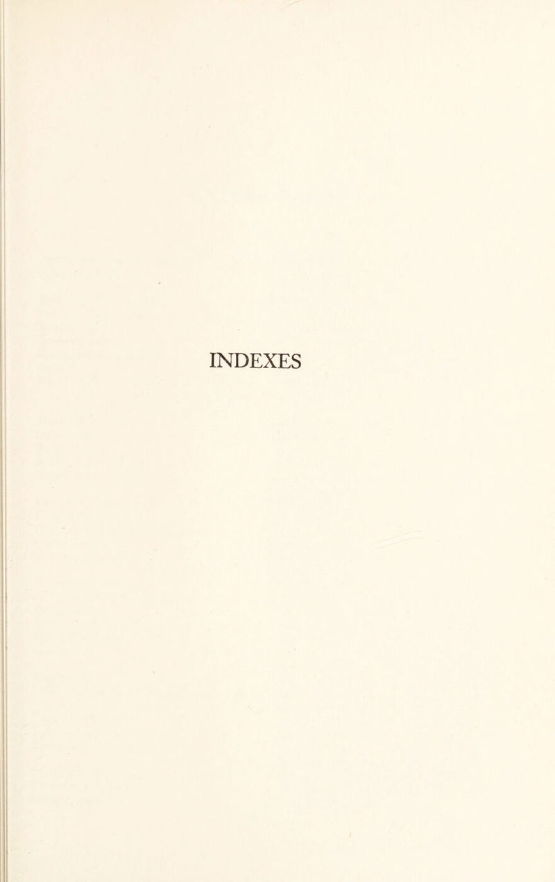 INDEXES