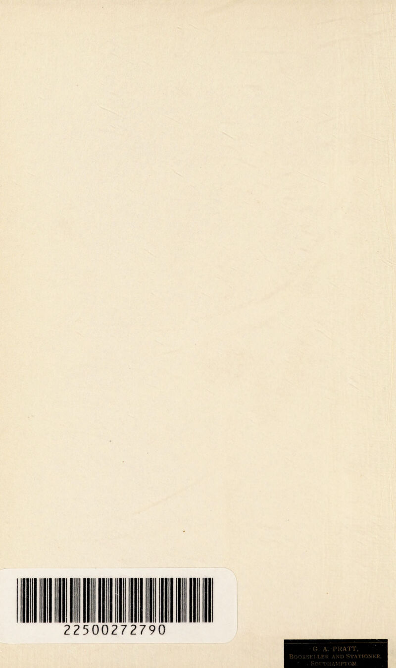 22500272790 G. A PRATT, Bookski ler and Stationer, , SOI’T-HAMPTON.