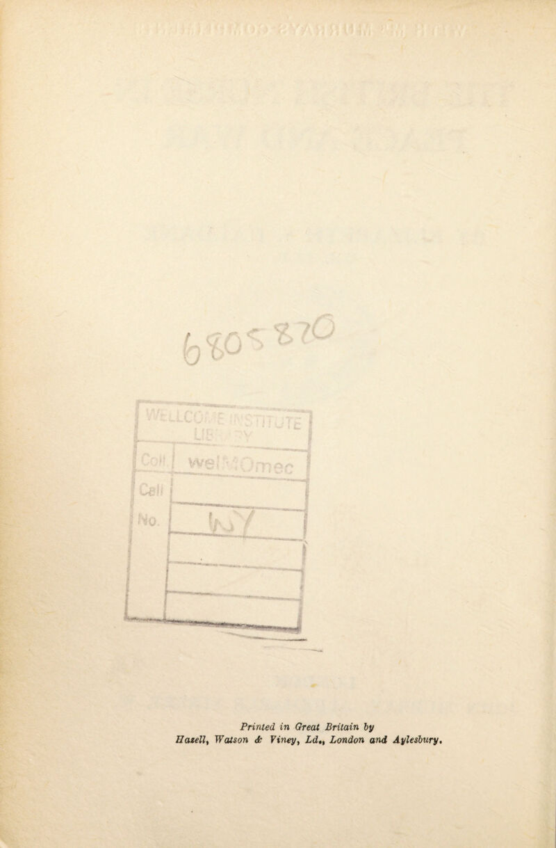 Hazelly Watson A Viney^ Ld,, London and Aylesbury