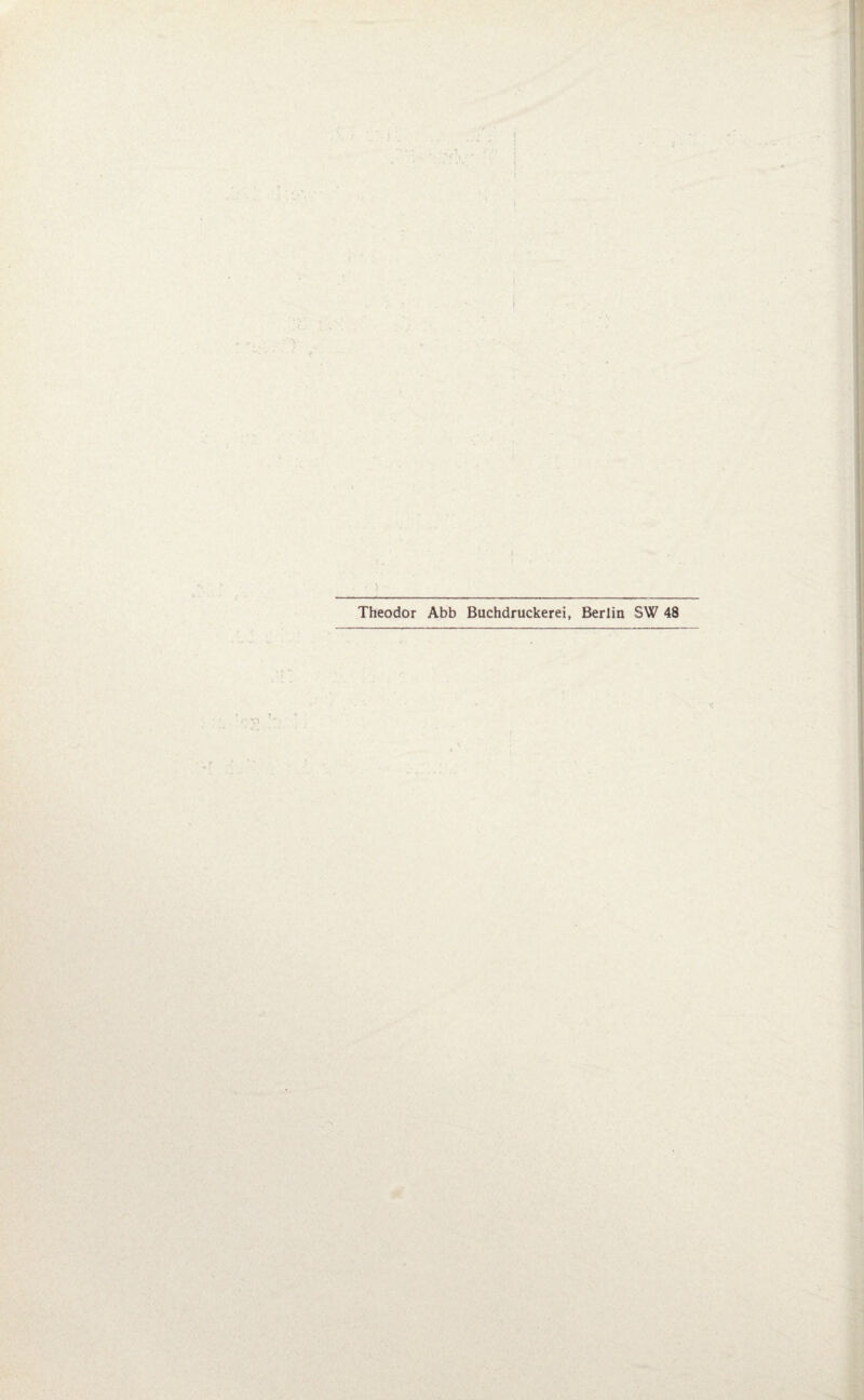 Theodor Abb Buchdruckerei, Berlin SW 48