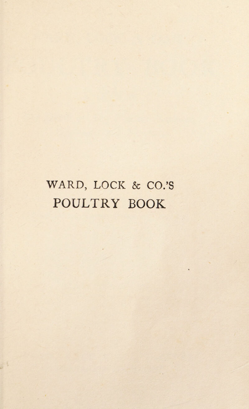 WARD, LOCK & CO.’S POULTRY BOOK