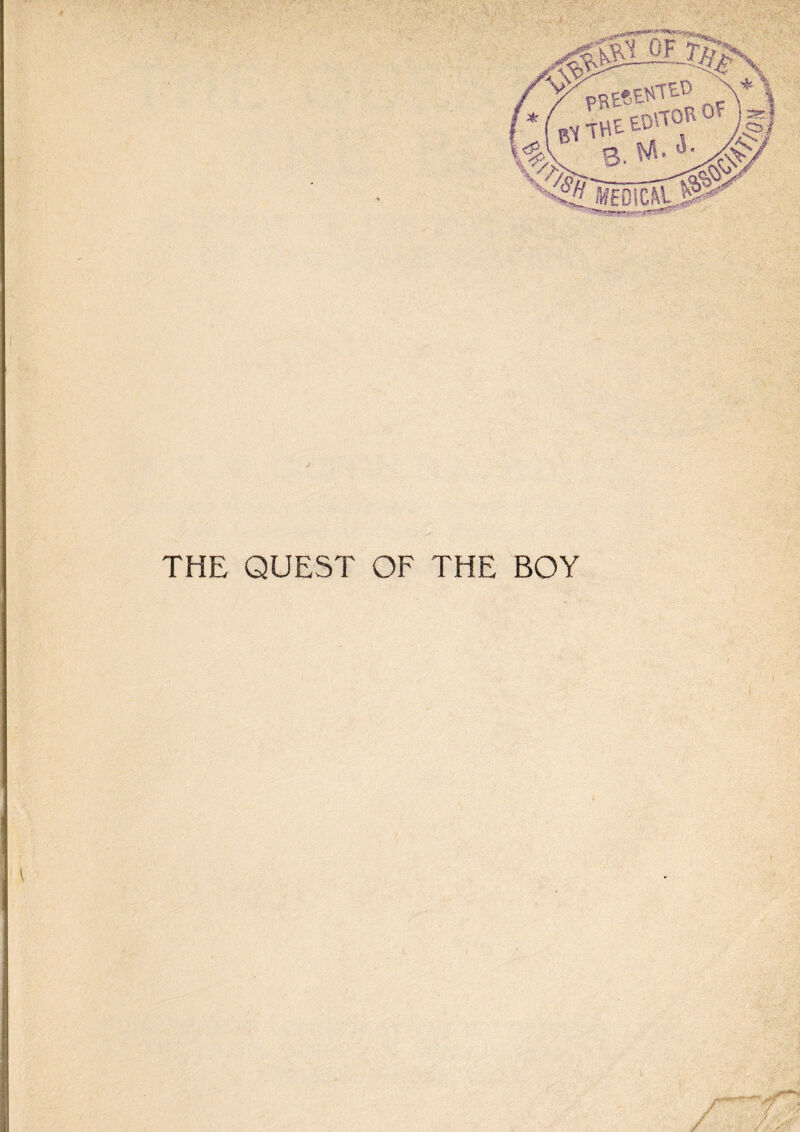 THE QUEST OF THE BOY