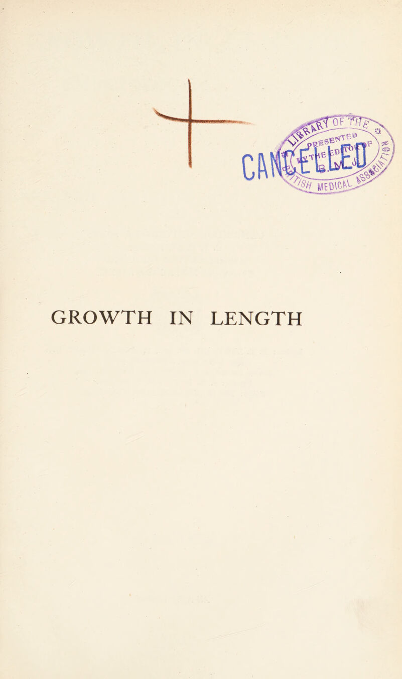 GROWTH IN LENGTH