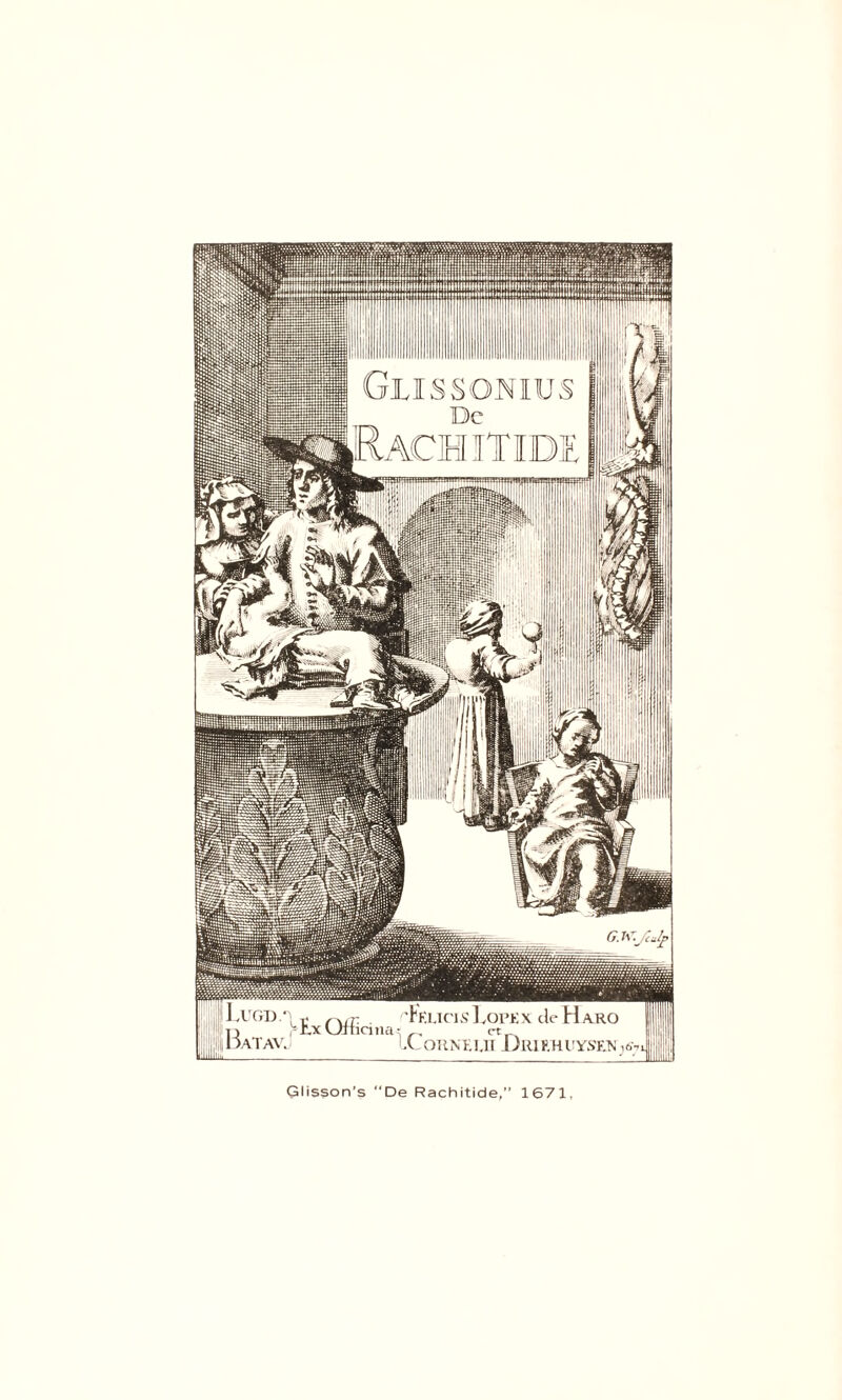 Glisson's De Rachitide,” 1671,