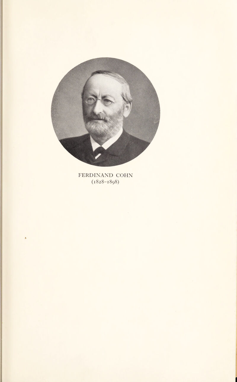 FERDINAND COHN (1828-1898) I