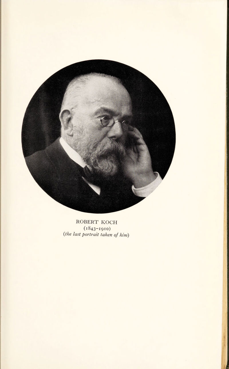 ROBERT KOCH (1843-1910) (the last portrait taken of him)