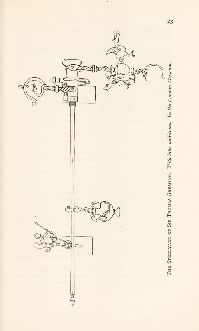 The Steelyard of Sir Thomas Gresham. With later additions. In the London Museum.