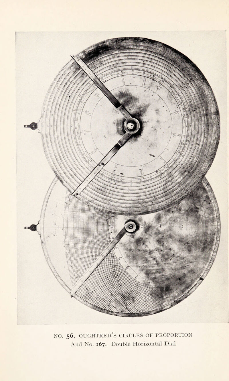 NO. 56. oughtred’s circles of proportion And No. 167. Double Horizontal Dial