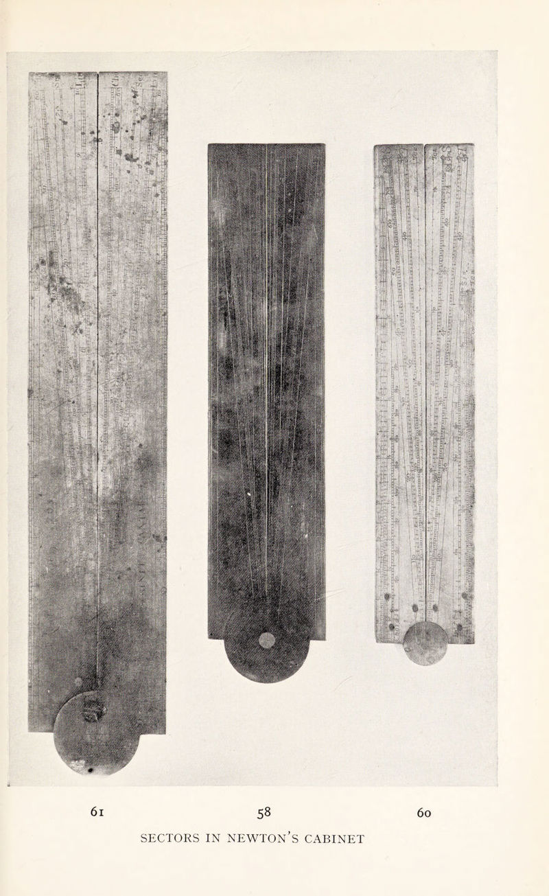 61 58 SECTORS IN NEWTON’S CABINET 60