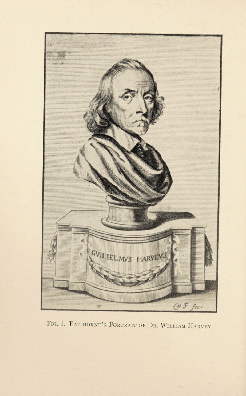 Fig. 1. Faithorne’s Portrait of Dr. William Harvey