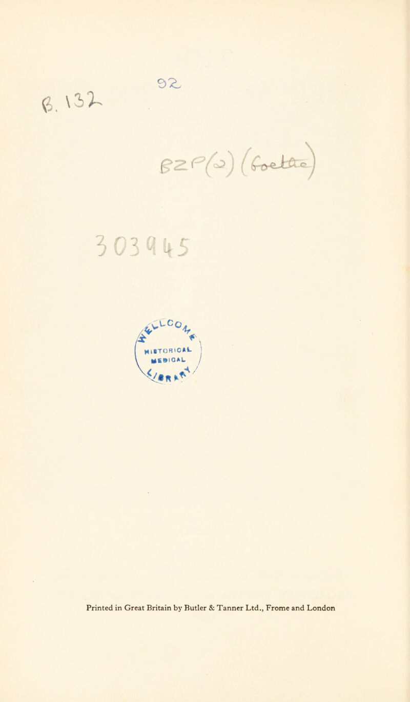 92. S. n n CCc> / Printed in Great Britain by Butler & Tanner Ltd., Frome and London